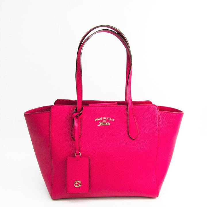 G*G Pink Leather Swing Tote (SHA-27067)