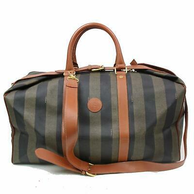 Indistinguishable  Fendi Boston Bag Brown PVC