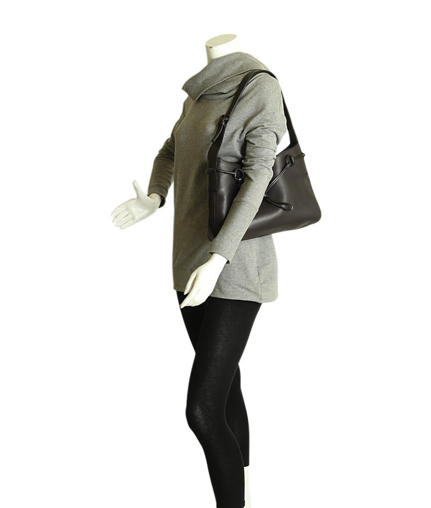 G*G Vintage Horsebit Black Leather Hobo Bag