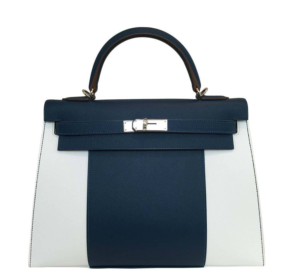 Hermès Kelly 32 Flag Sellier Bag Bi-Color Limited Edition