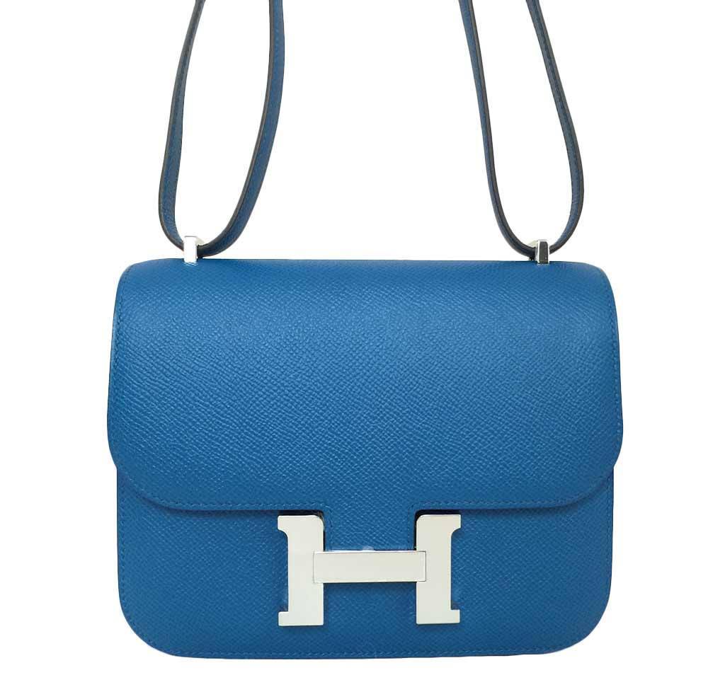 Hermès Constance 18 Blue Izmir Epsom Bag