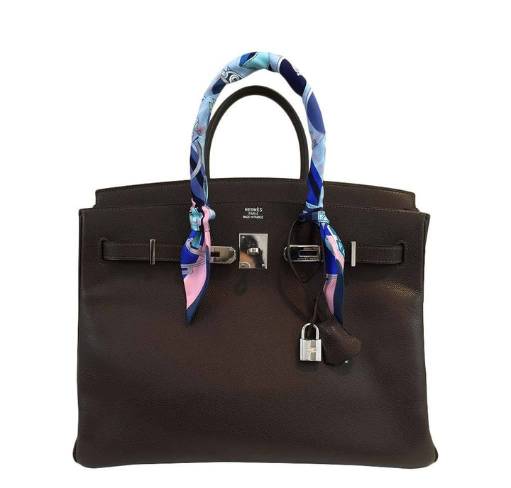Hermès Birkin 35 Cacao Bag PHW