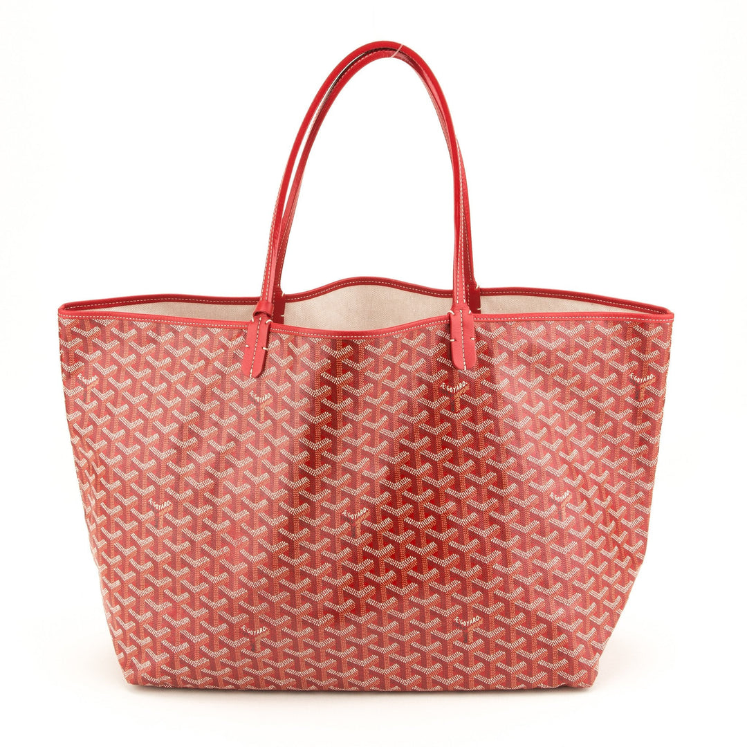 Goyard Red Canvas Saint Louis GM Tote
