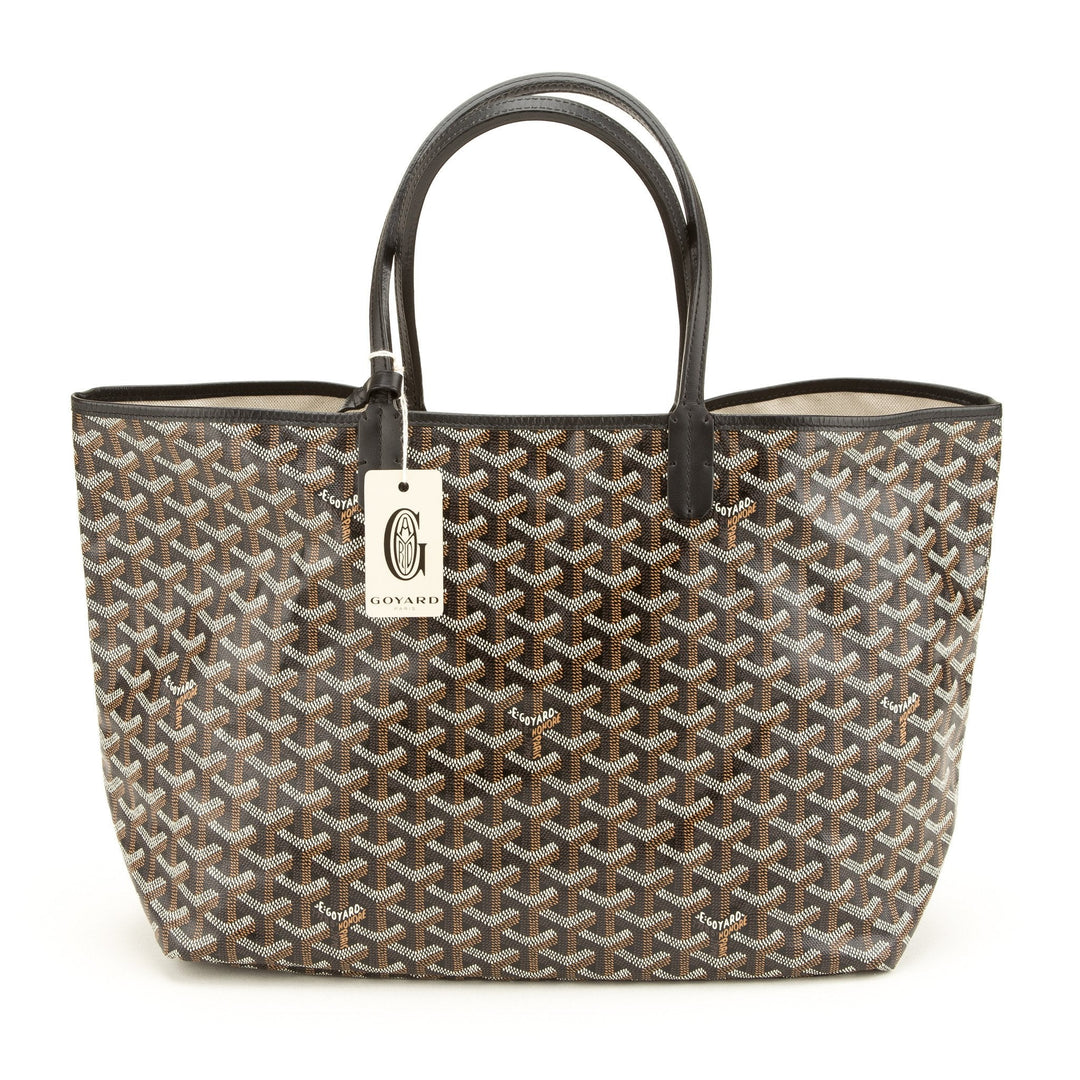 Goyard Black Canvas Saint Louis PM Tote