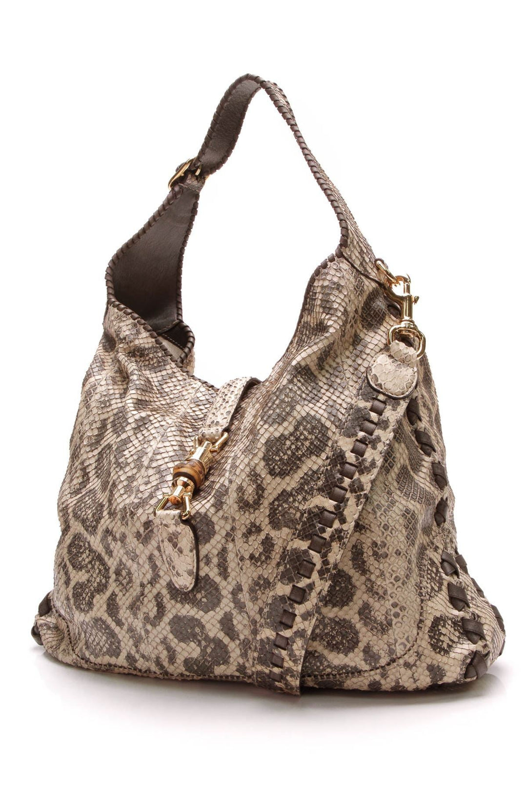 New Jackie Large Hobo Bag - Python