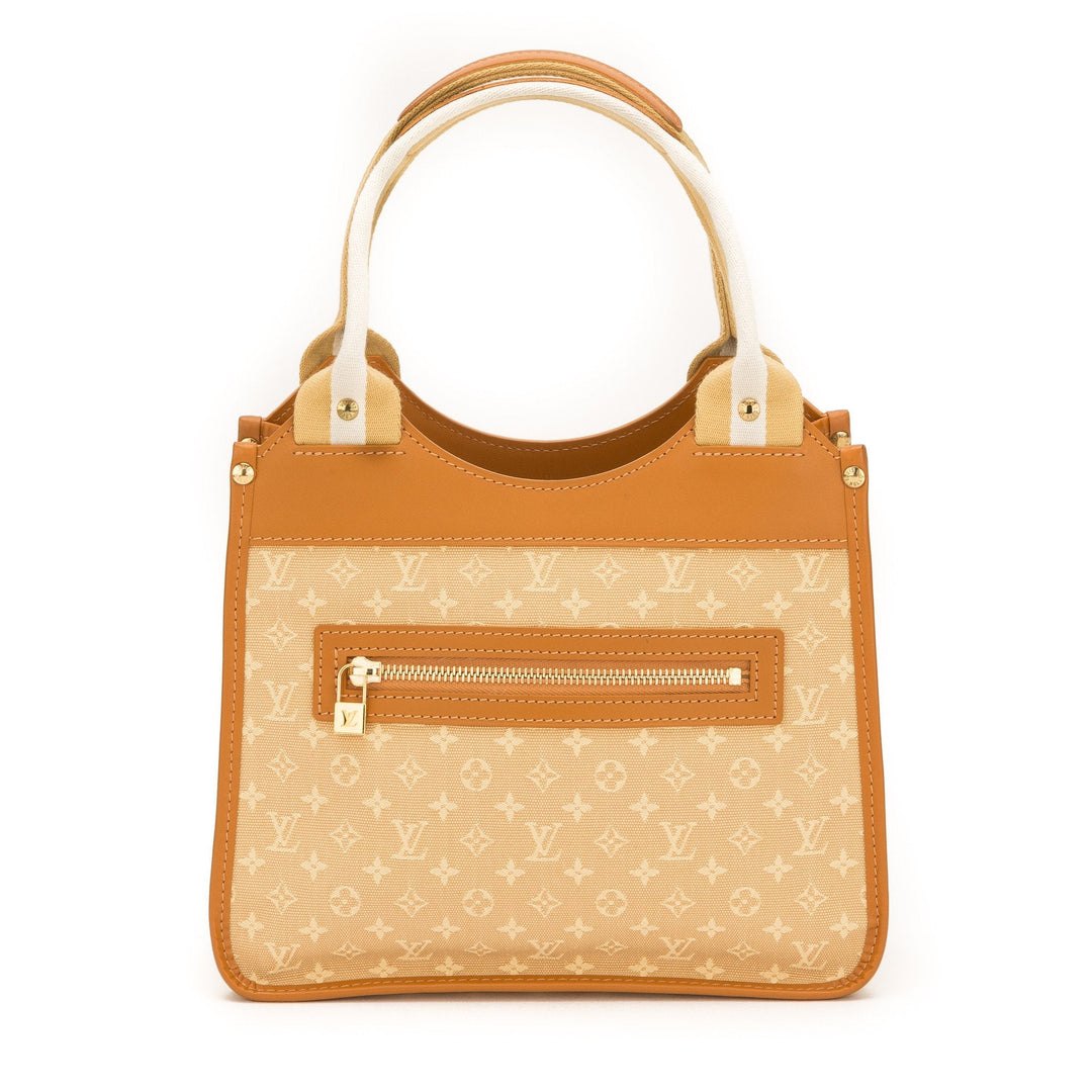 L*V Beige Mini Lin Sac Kathleen Tote Bag (Pre Owned)