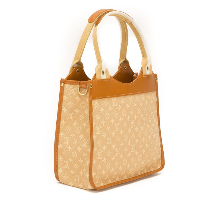 L*V Beige Mini Lin Sac Kathleen Tote Bag (Pre Owned)