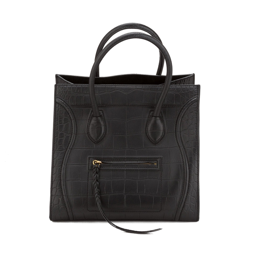 Celine Black Leather Luggage Phantom Small Tote  (Pre Owned)
