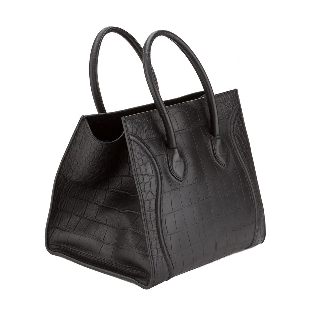 Celine Black Leather Luggage Phantom Small Tote  (Pre Owned)