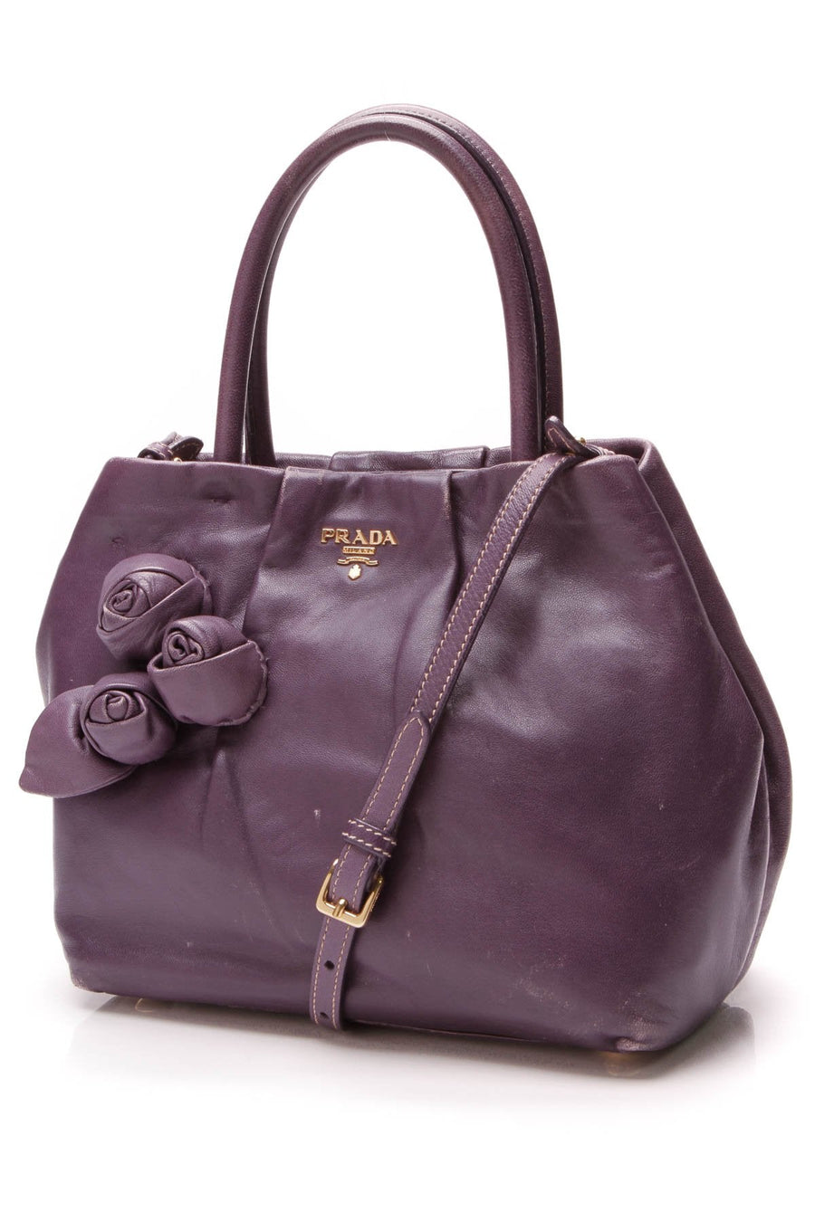 Nappa Rose Crossbody Bag - Viola Lambskin
