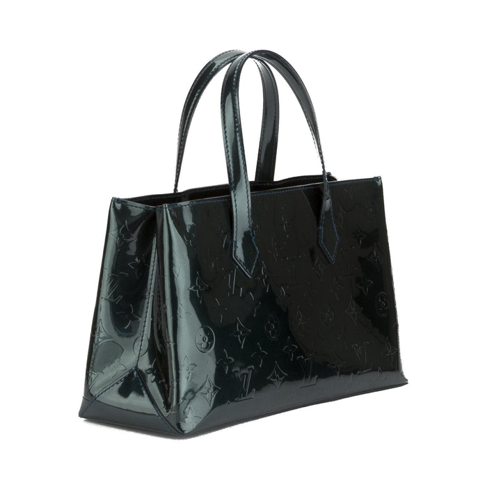 L*V Blue Vernis Wilshire PM Tote Bag (Indistinguishable)
