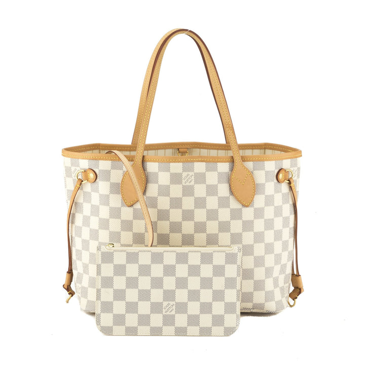 L*V Damier Azur Neverfull PM Tote Bag (Pre Owned)