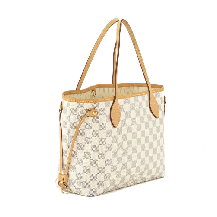 L*V Damier Azur Neverfull PM Tote Bag (Pre Owned)