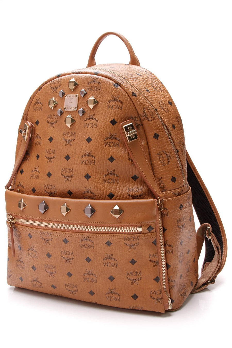 Dual Stark Medium Backpack - Cognac Visetos