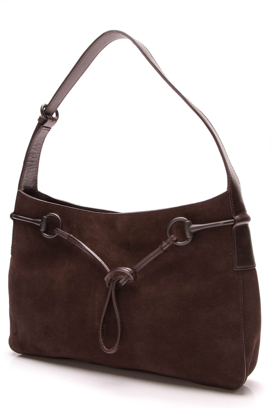 Horsebit Hobo Bag - Suede