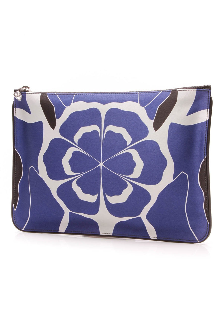 Floral Zip Clutch Bag - Silk