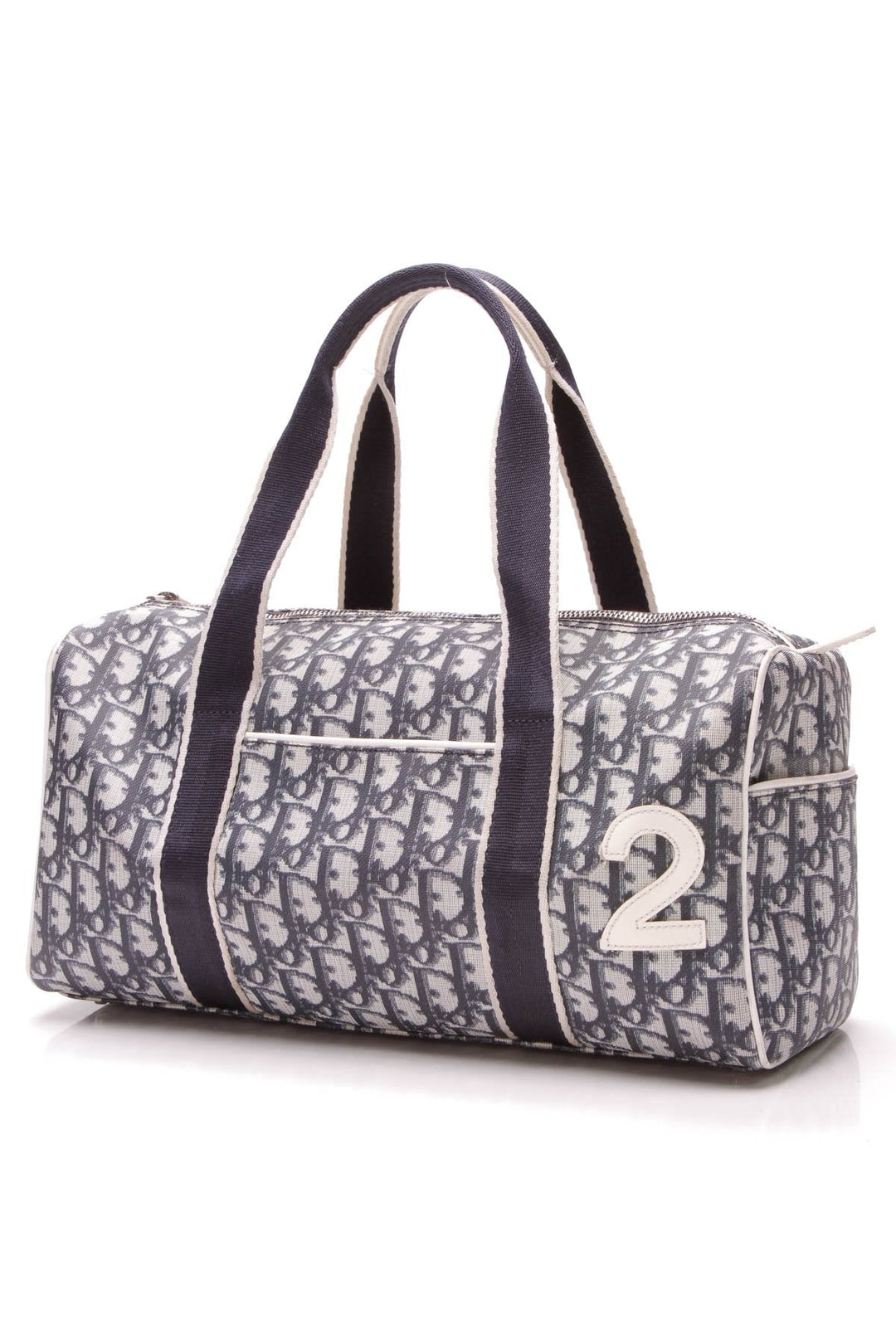 Trotter Bag - Blue Diorissimo Coated Canvas