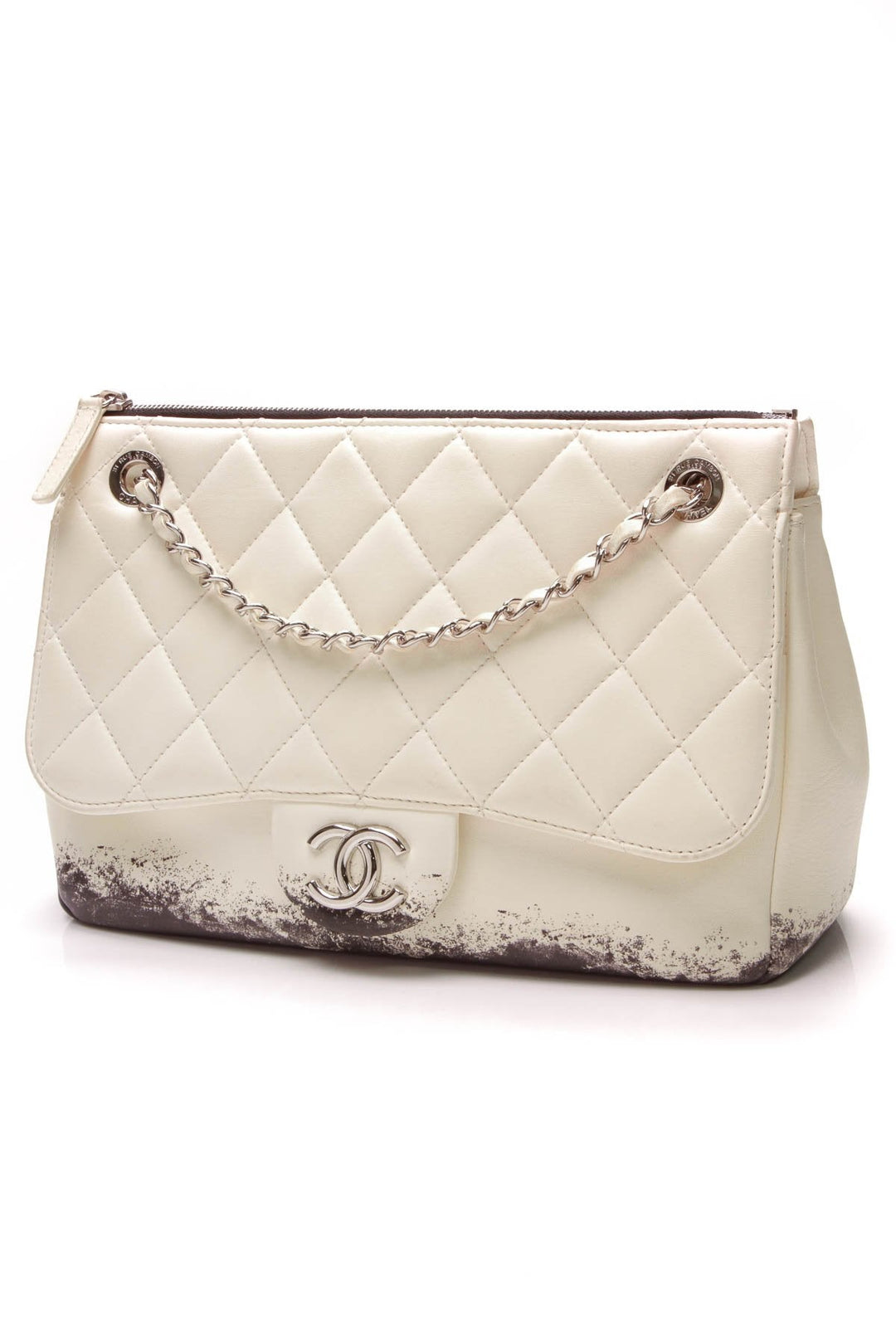 Blizzard Zip Top Jumbo Flap Bag - Lambskin