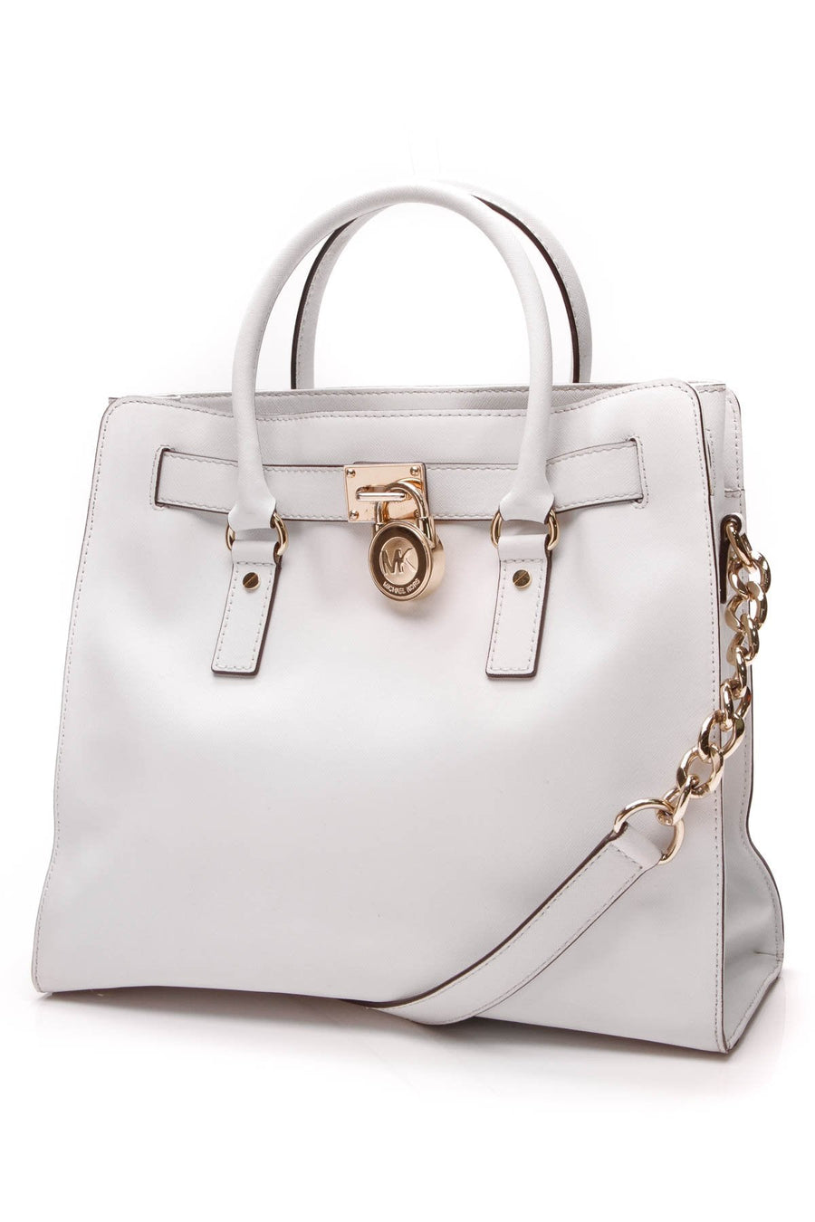 Large North/South Hamilton Tote Bag - White