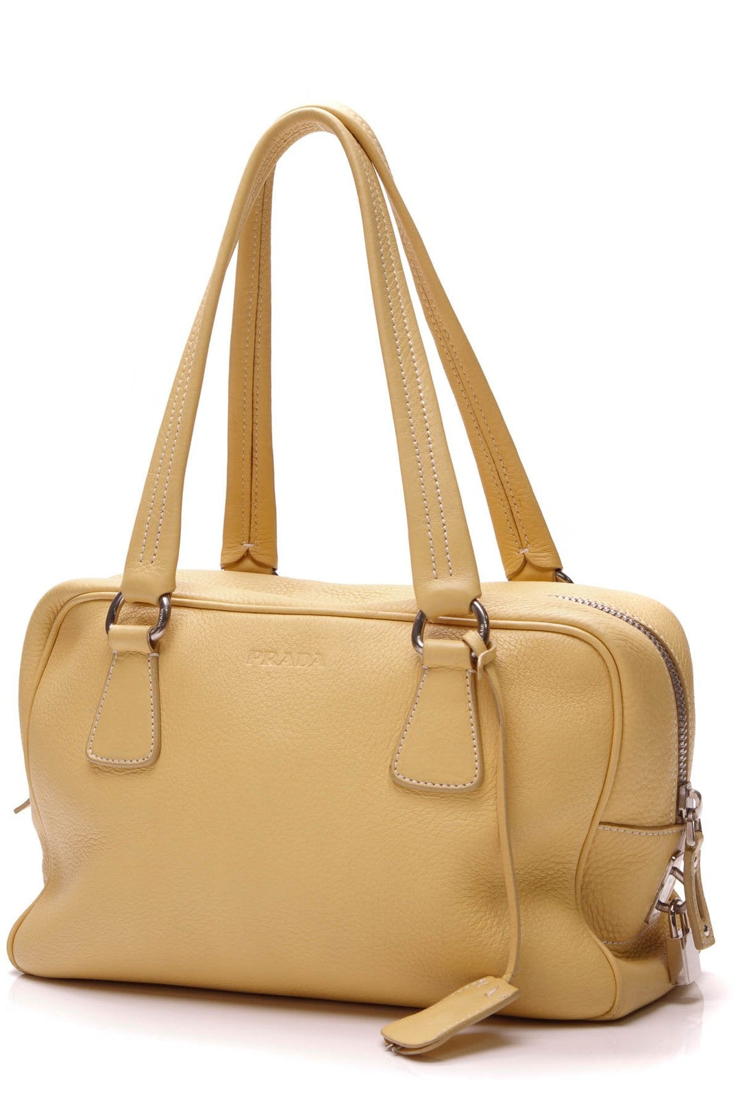 Vitello Shoulder Bag - Yellow Leather