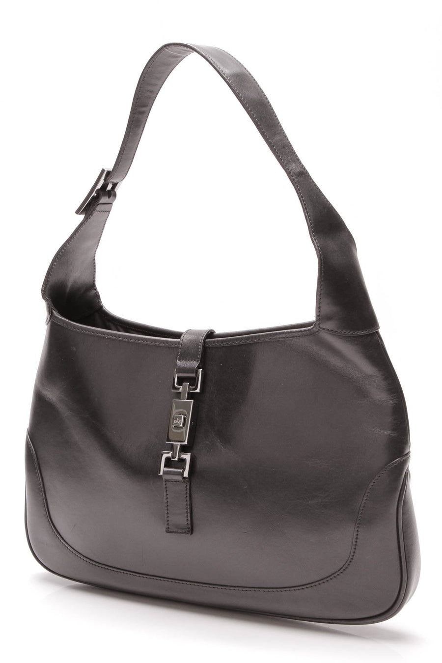 Jackie Hobo Bag - Black Leather