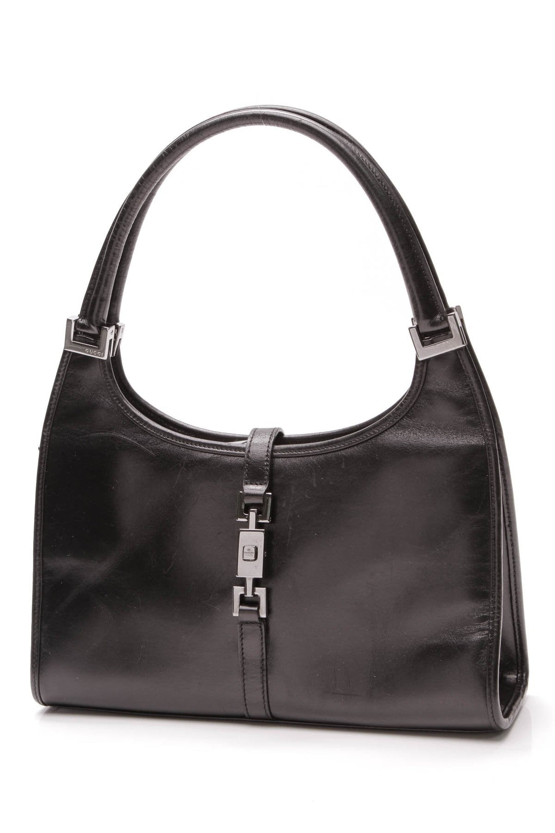 Vintage Bardot Bag - Black Leather