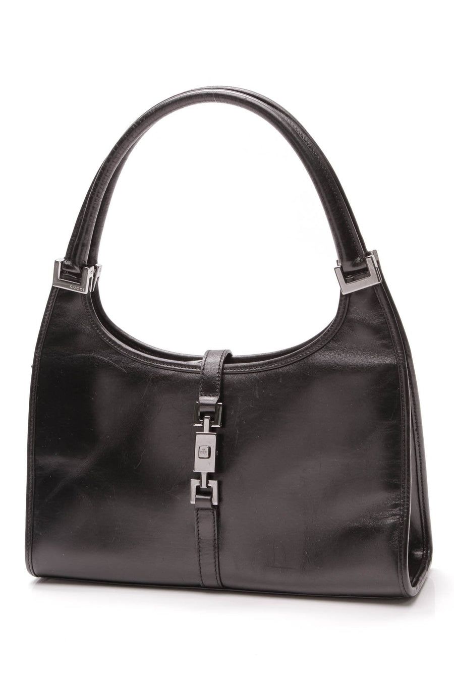 Vintage Bardot Bag - Black Leather