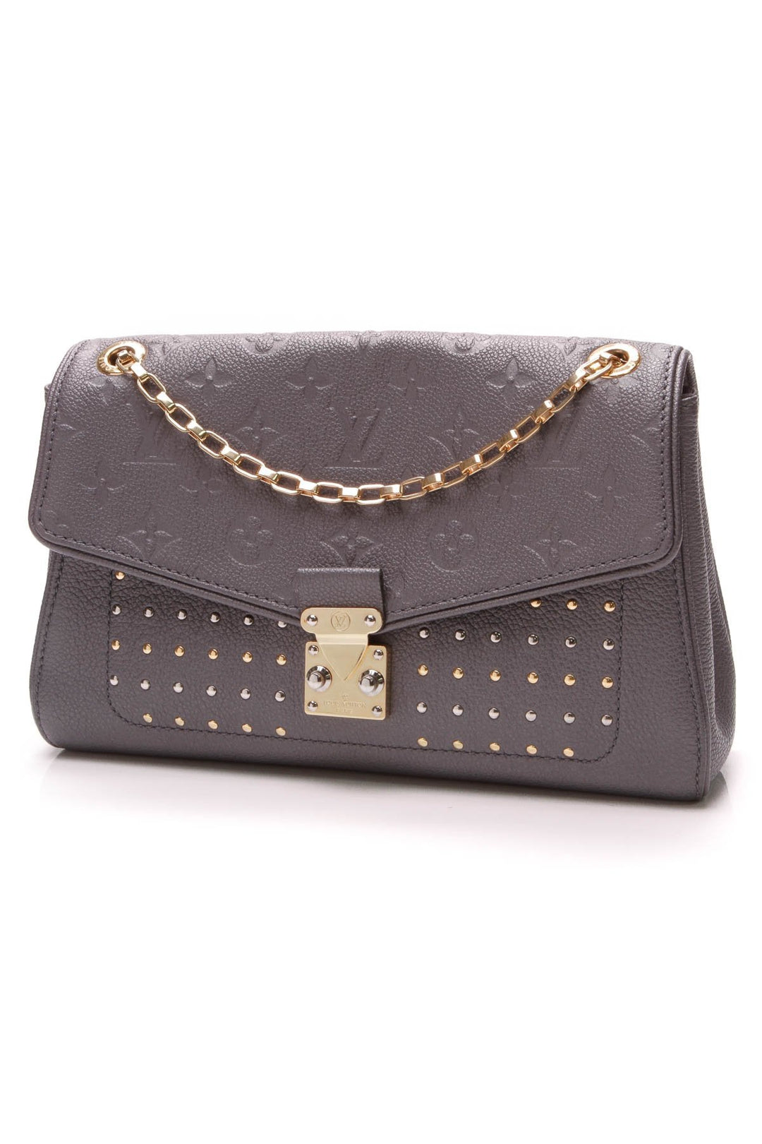 Studded St. Germain PM Bag - Platine Empreinte Leather
