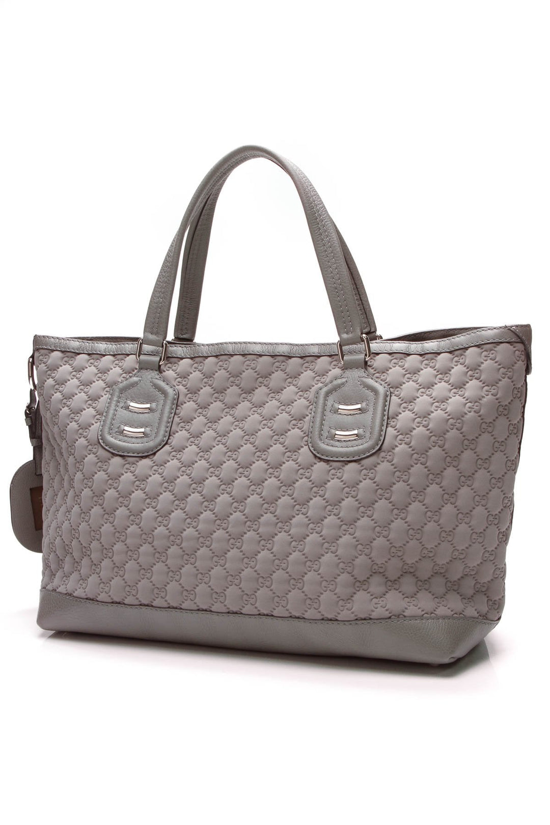 Techno Tag Large Tote Bag - Gray Neoprene
