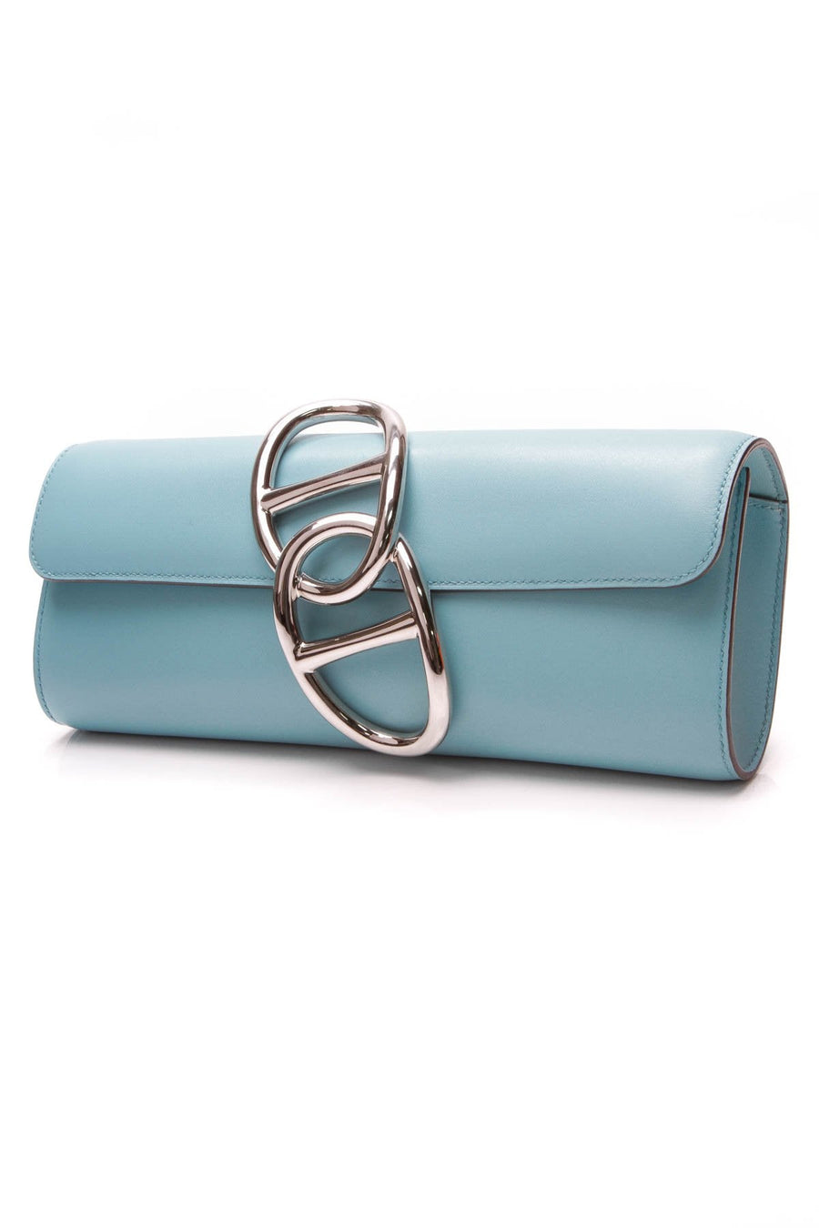 Egee Clutch Bag - Blue Atoll Tadelakt