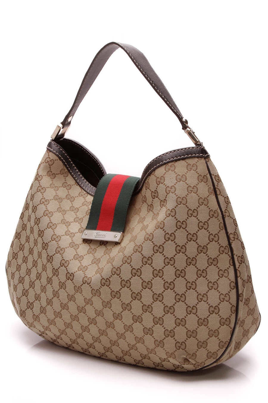 New Ladies Web Large Hobo Bag - Signature Canvas