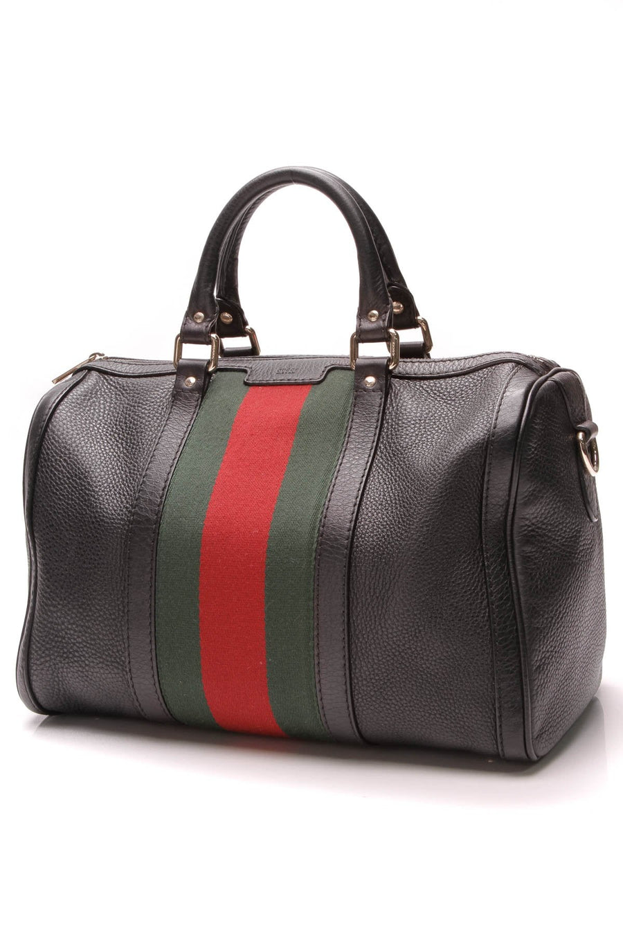 Vintage Web Medium Boston Bag - Black