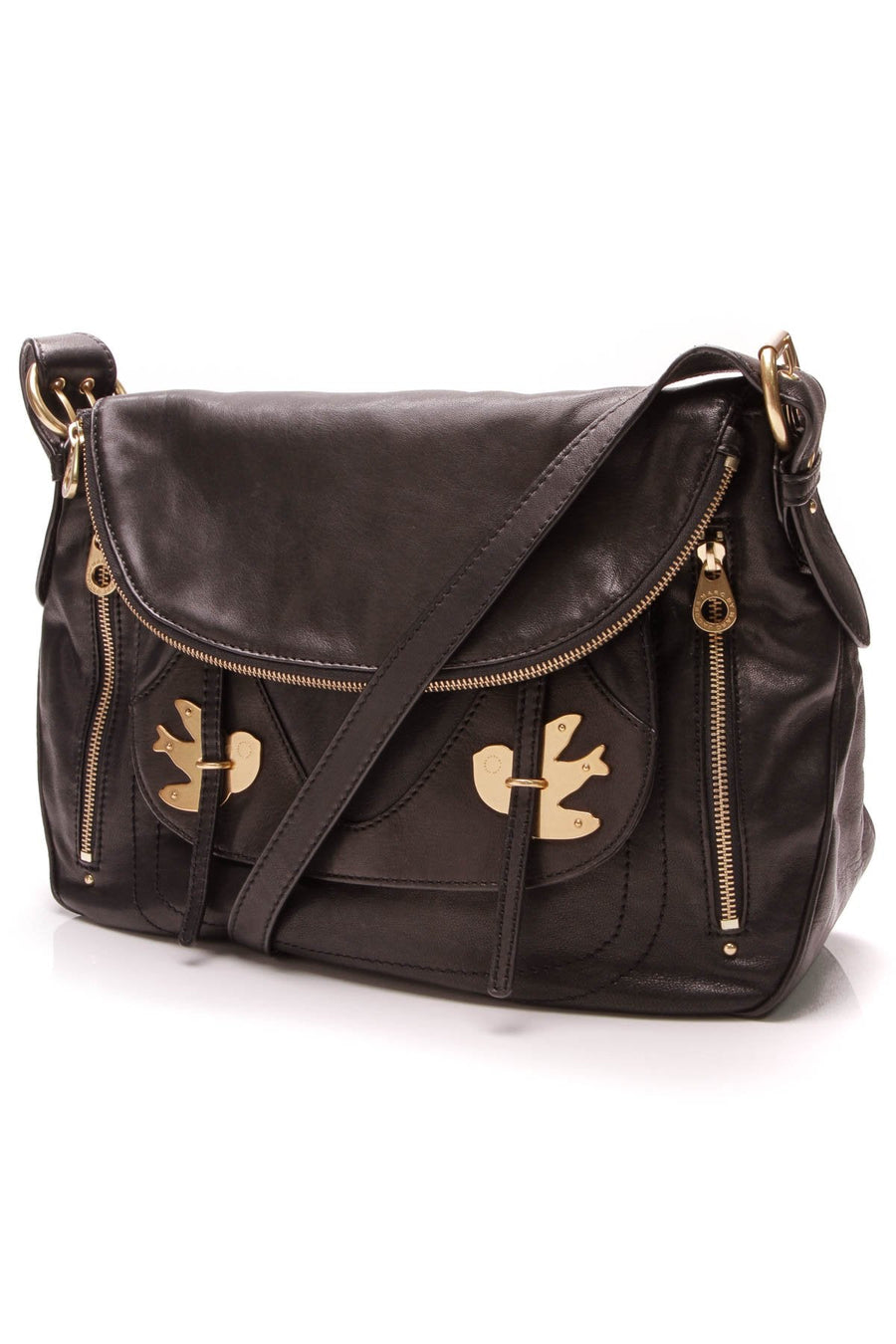 Petal to the Metal Sasha Shoulder Bag - Black
