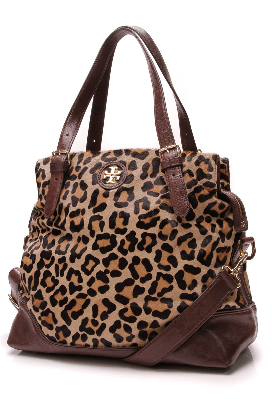 City Zip Tote Bag - Leopard Calf Hair