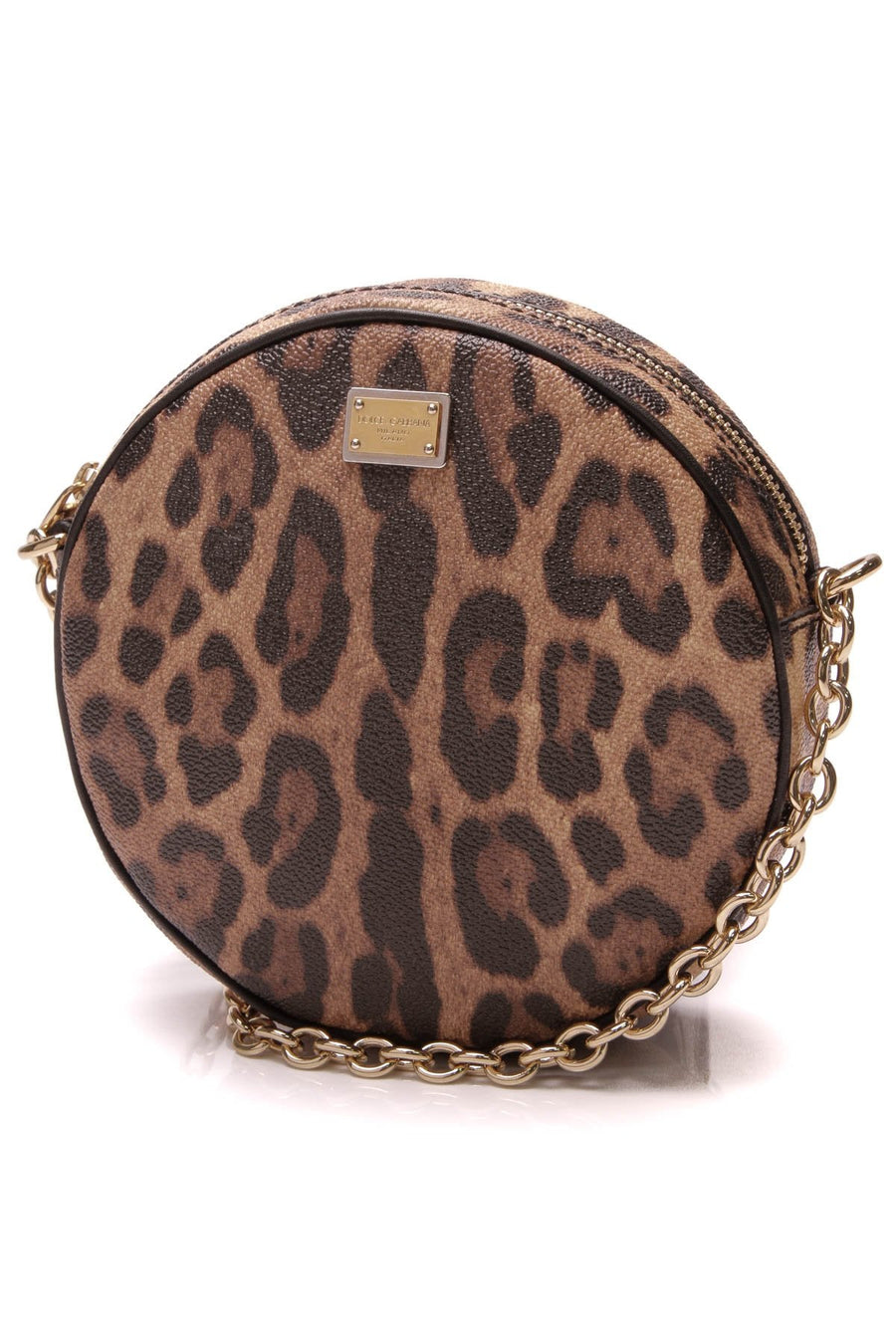 Glam Round Crossbody Bag - Leopard