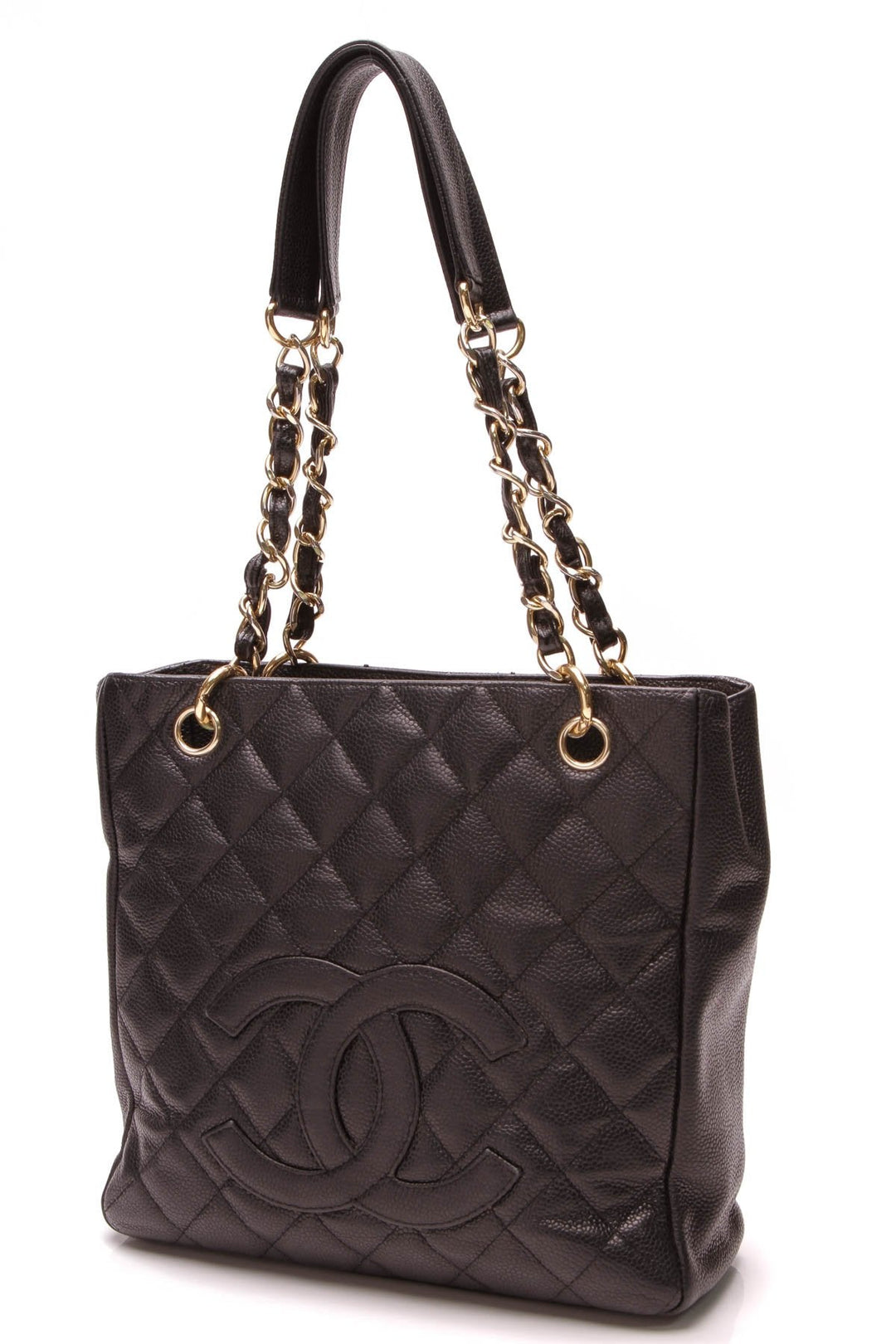 PST Petite Shopping Tote Bag - Black Caviar