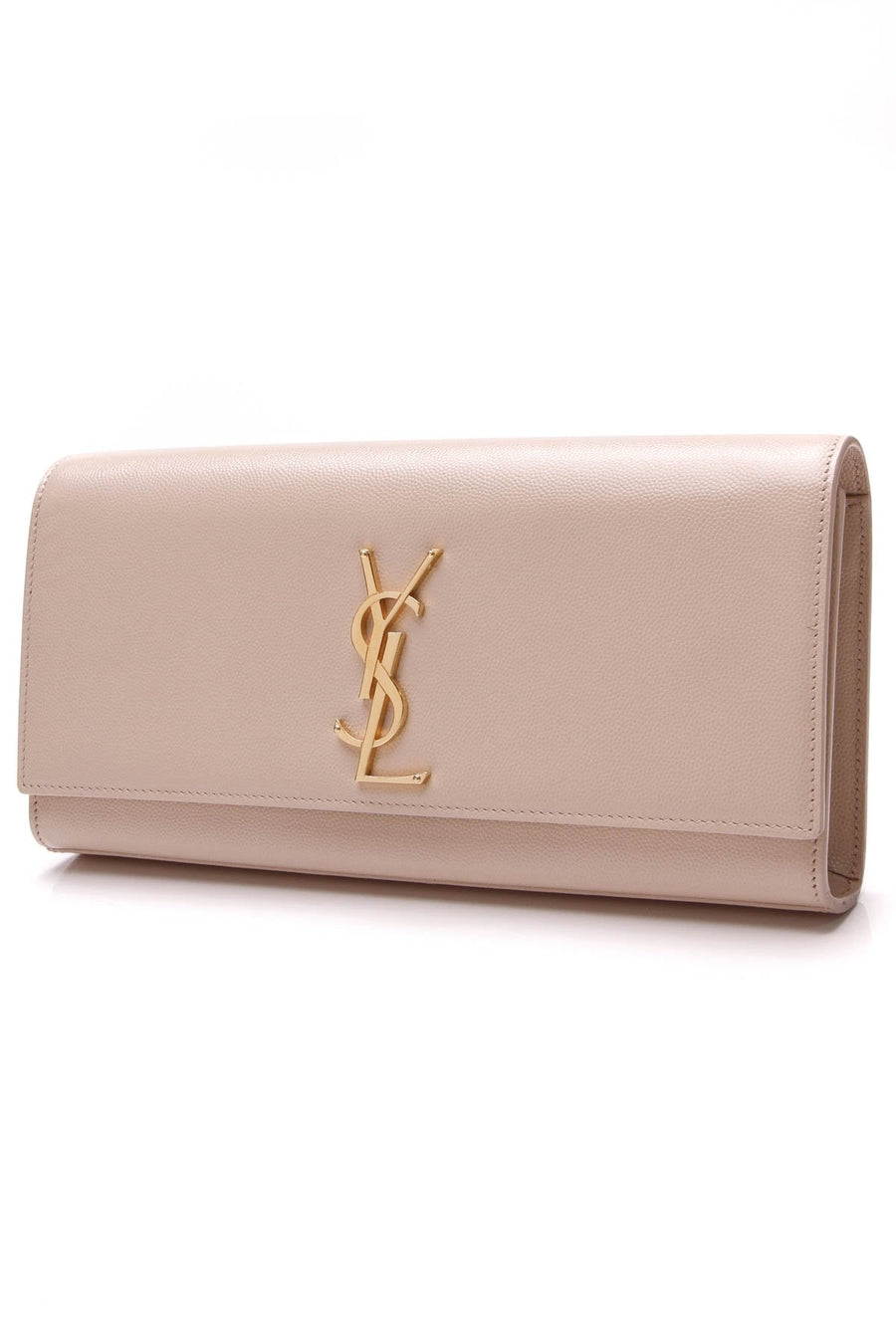 Monogram Clutch Bag - Nude