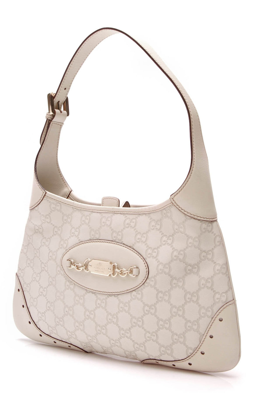 Punch Hobo Bag - Ivory Guccissima