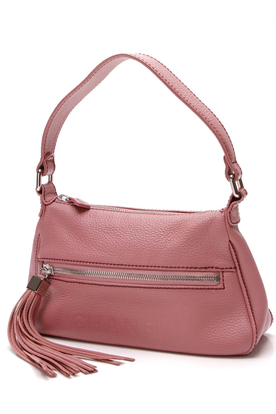 LAX Tassel Shoulder Bag - Dusty Pink