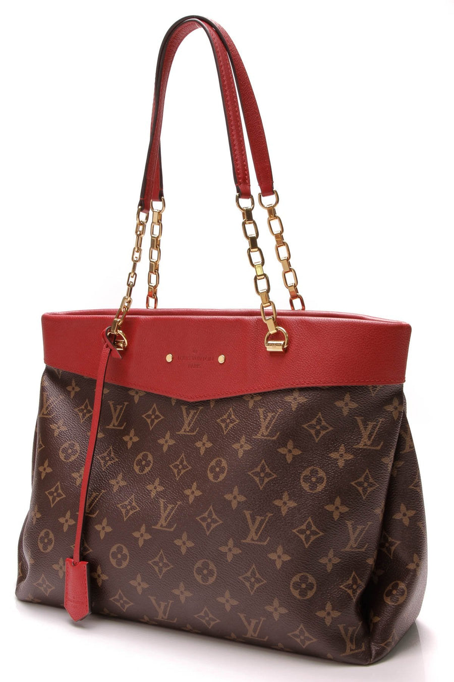 Pallas Shopper Tote Bag - Cerise/Monogram