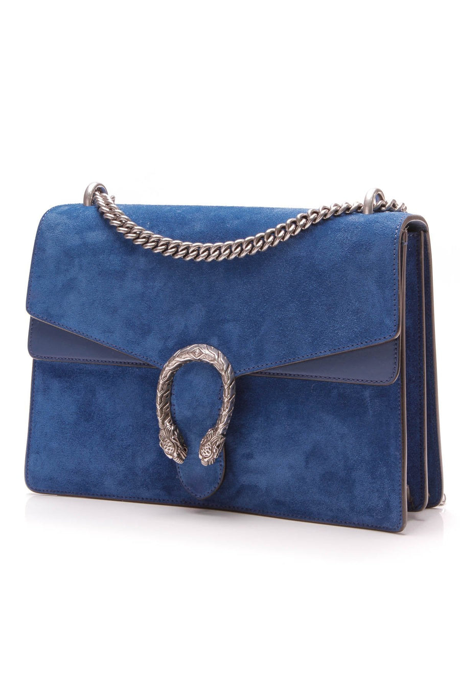 Suede Dionysus Medium Shoulder Bag - Blue
