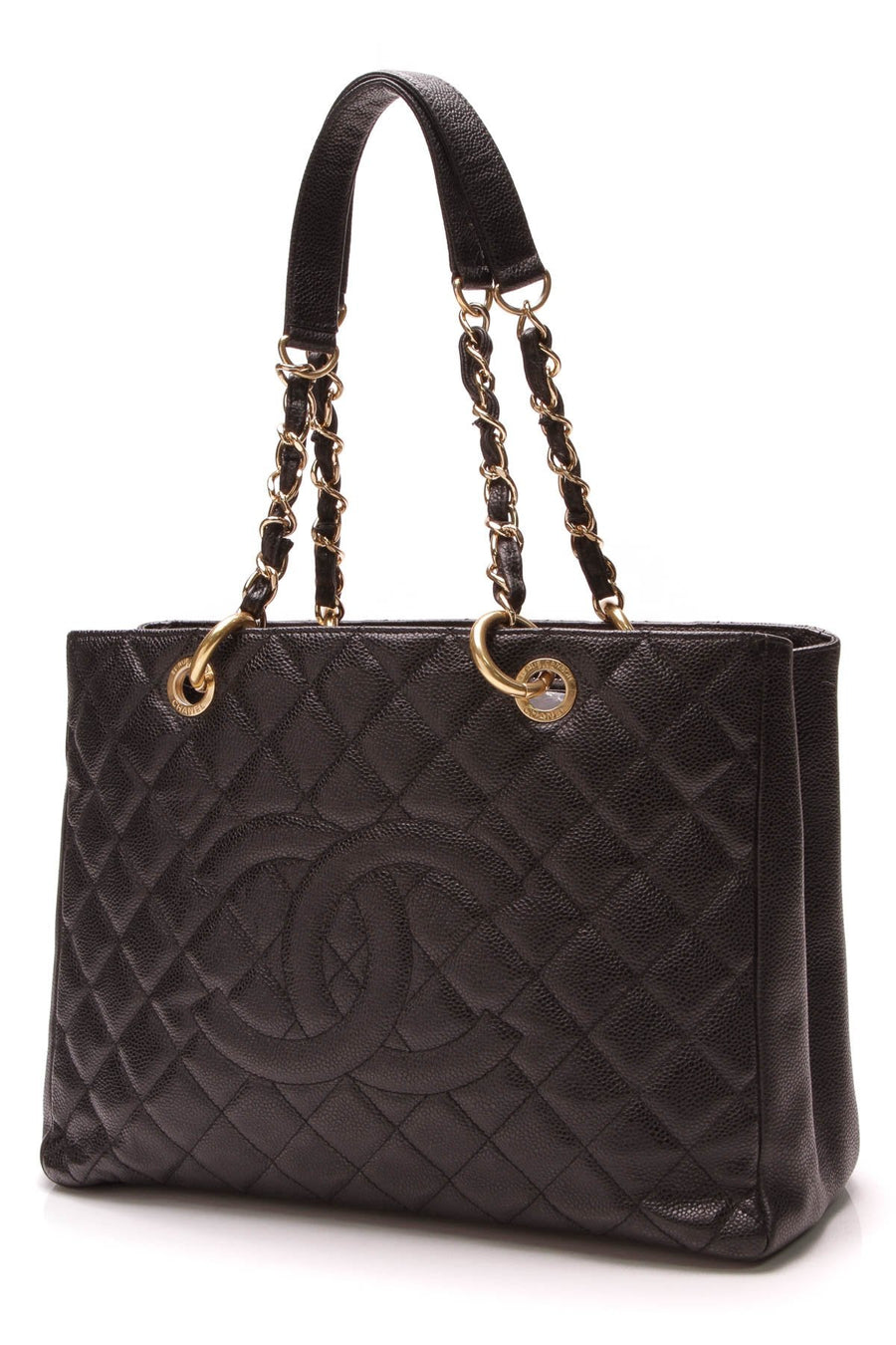 GST Grand Shopping Tote Bag - Black Caviar