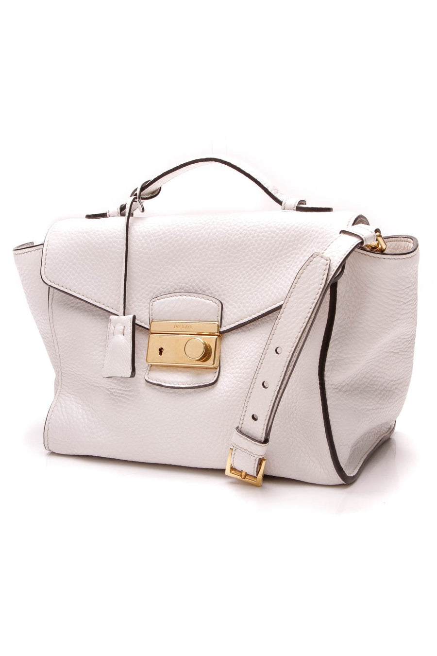 S-Lock Flap Bag - White