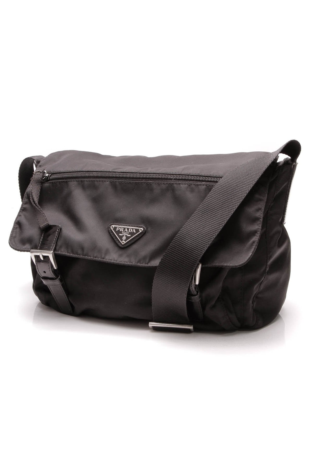 Tessuto Messenger Bag - Black