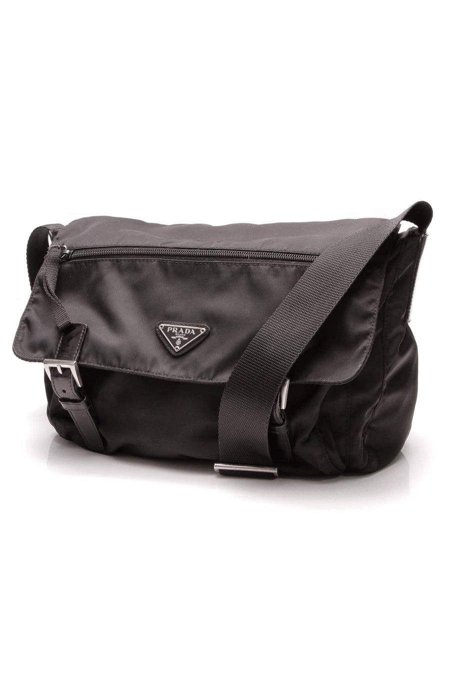 Tessuto Messenger Bag - Black