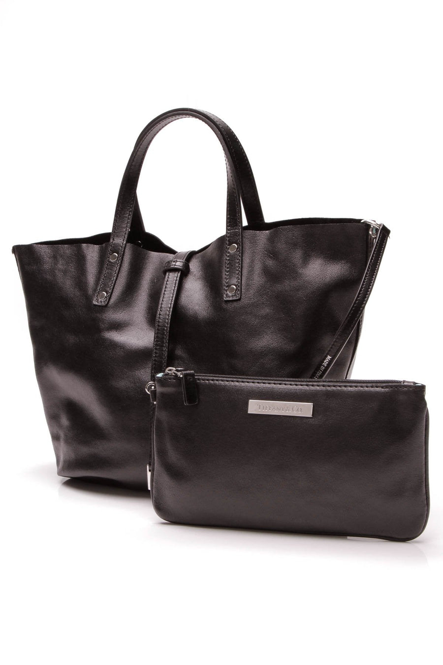 Reversible Small Tote Bag - Black