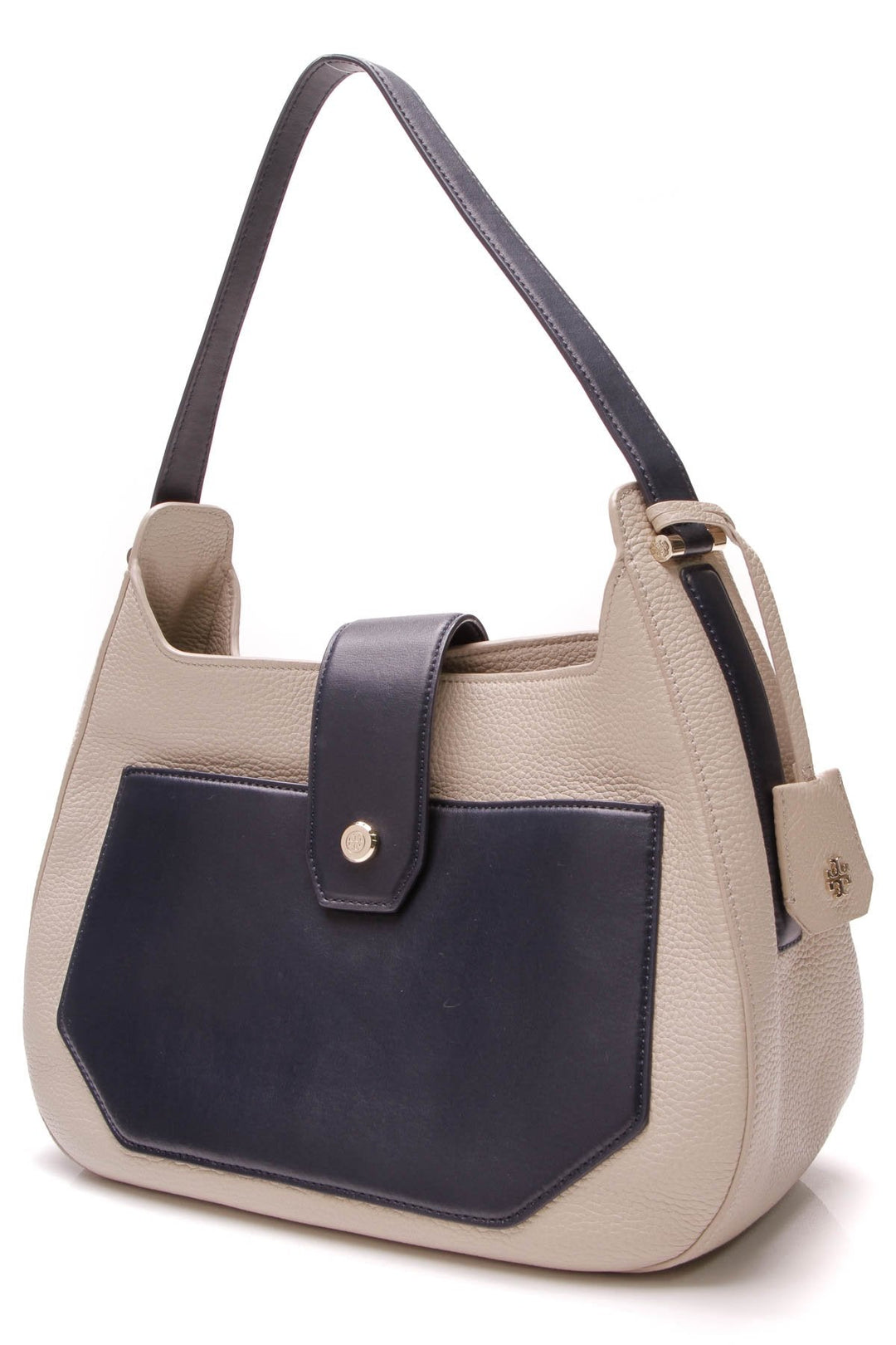 Ellen Colorblock Hobo Bag - Navy/Beige