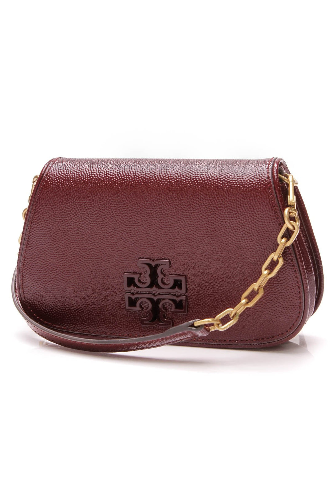 Britten Mini Crossbody Bag - Burgundy Patent Leather