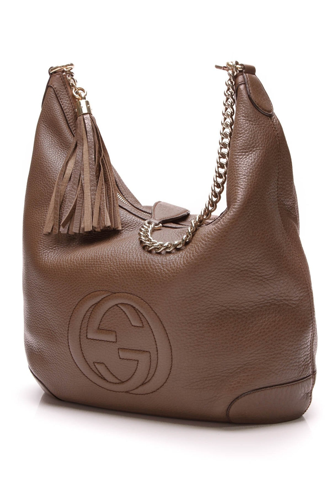 Soho Chain Medium Shoulder Bag - Brown