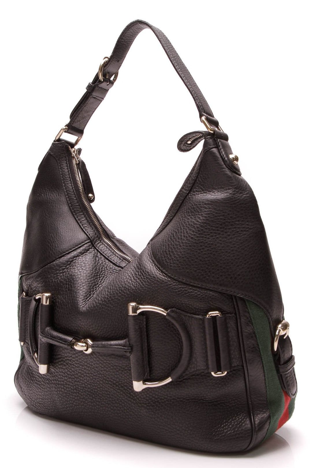 Heritage Horsebit Hobo Bag - Black